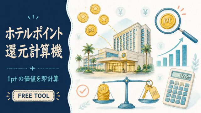 ホテルポイント還元計算機 1ptの価値を即計算 アイキャッチ