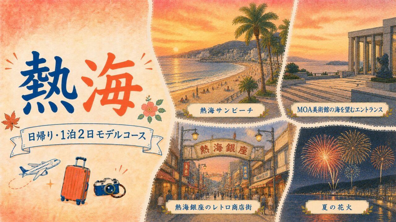 熱海 日帰り・1泊2日モデルコース