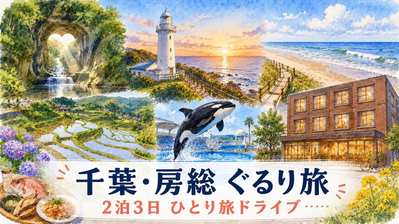 千葉・房総 2泊3日ひとり旅ドライブ