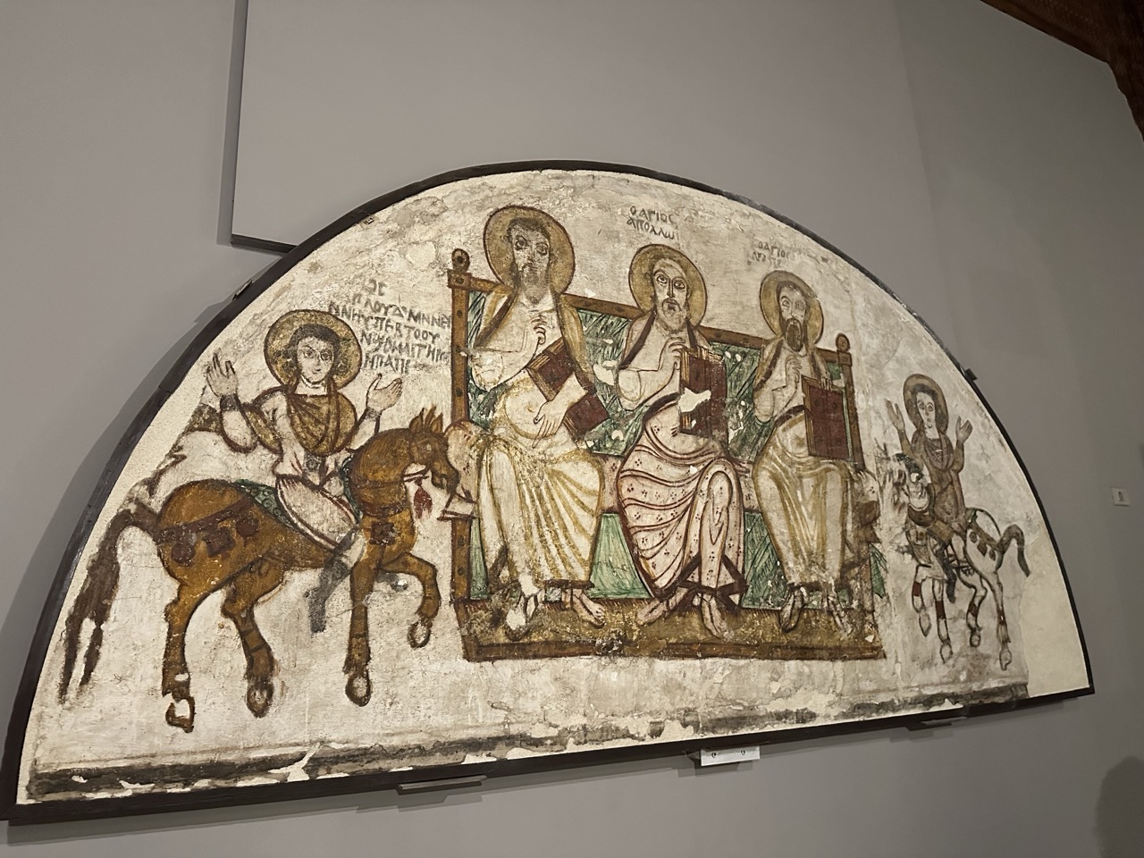 コプト博物館に展示されたコプト美術の壁画