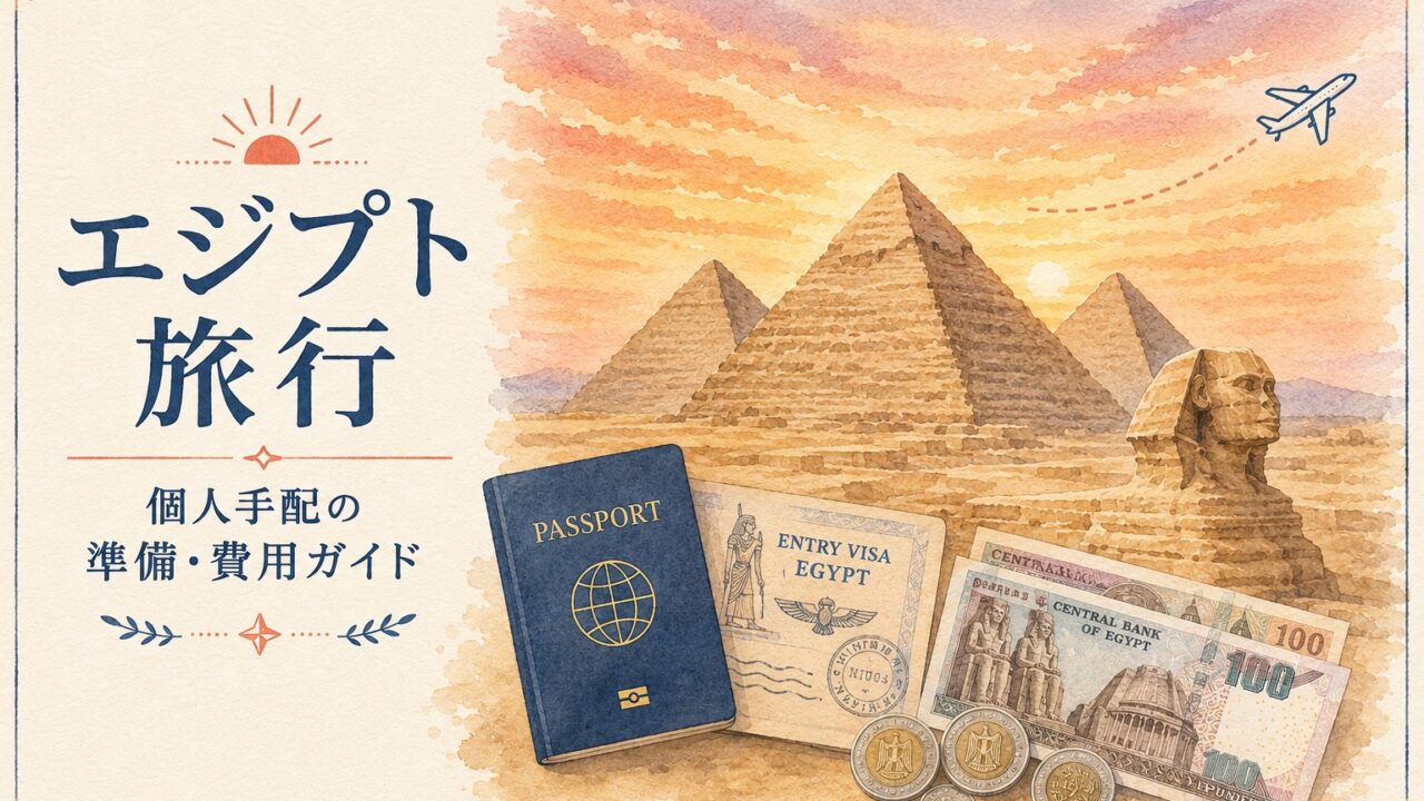 エジプト旅行 個人手配の準備・費用ガイド