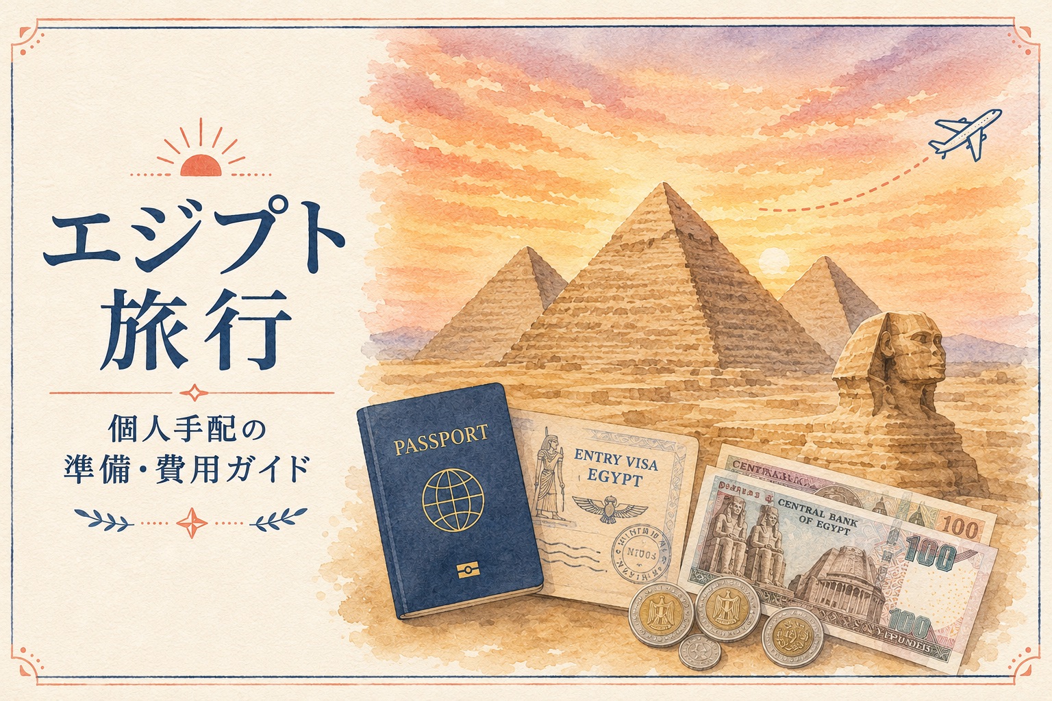 エジプト旅行6日間の費用の記事アイキャッチ