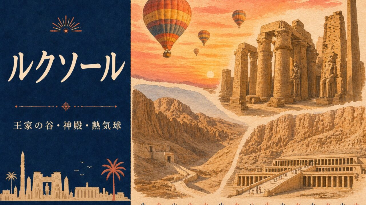 エジプト ルクソール観光｜王家の谷・神殿・熱気球