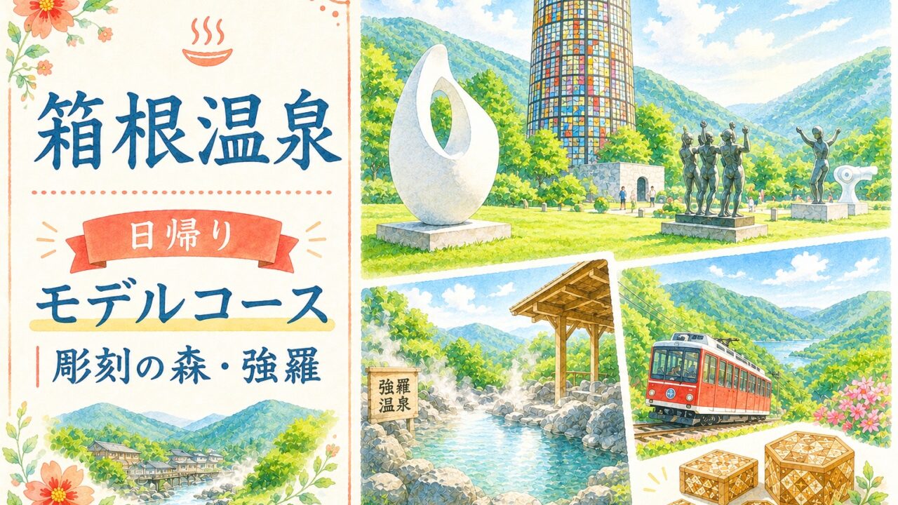 箱根温泉 日帰りモデルコース 彫刻の森・強羅