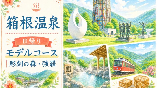 箱根温泉 日帰りモデルコース 彫刻の森・強羅