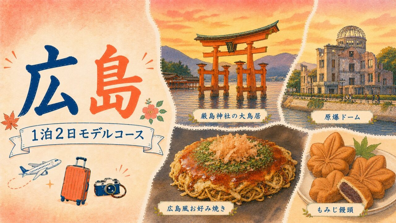 広島 1泊2日モデルコース