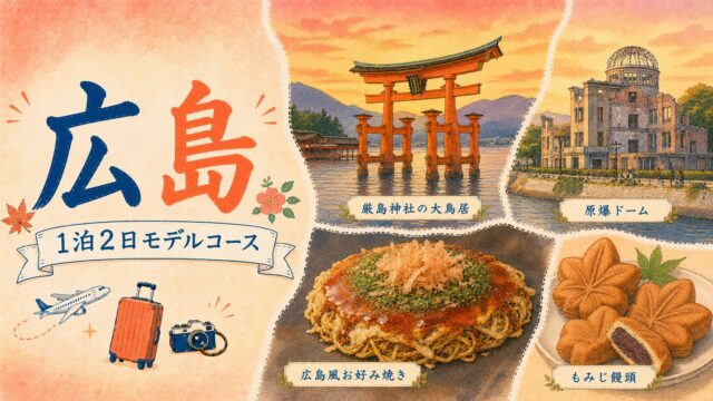 広島 1泊2日モデルコース