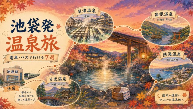 池袋発 温泉旅 - 電車・バスで行ける7選