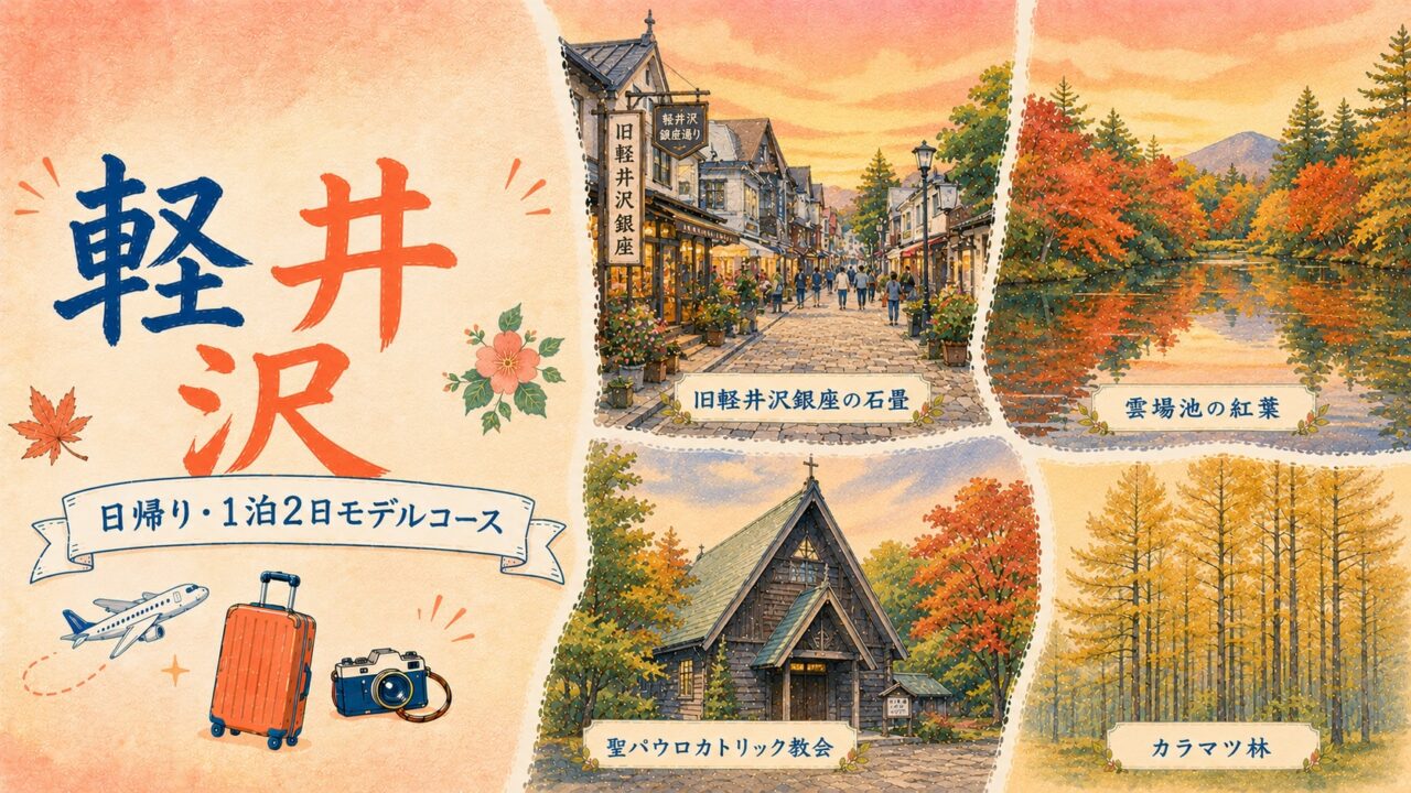 軽井沢 日帰り・1泊2日モデルコース
