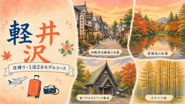 軽井沢 日帰り・1泊2日モデルコース