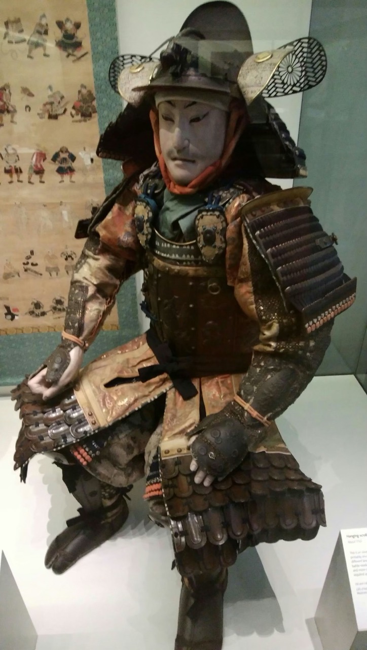 V&A博物館に展示された日本の甲冑(侍の鎧)