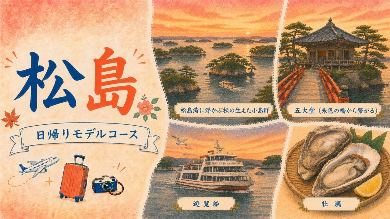 松島 日帰りモデルコース