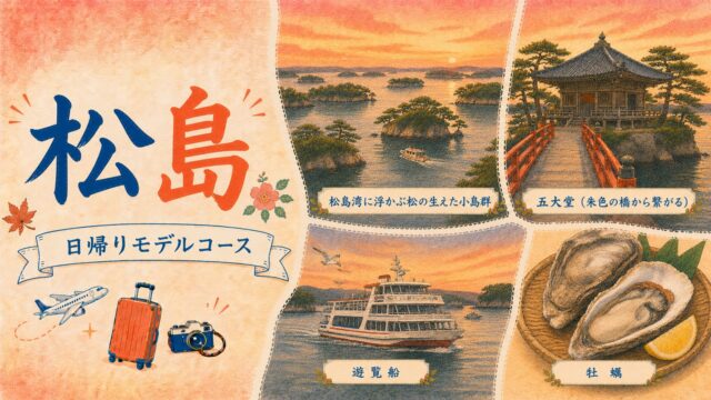 松島 日帰りモデルコース