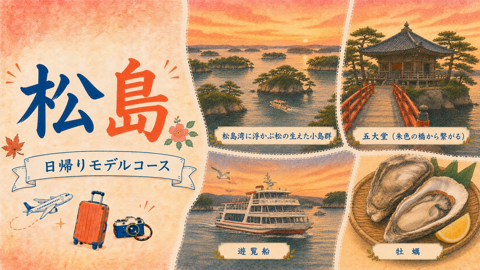 松島観光 日帰りモデルコース【日本三景・遊覧船・瑞巌寺の完全ガイド