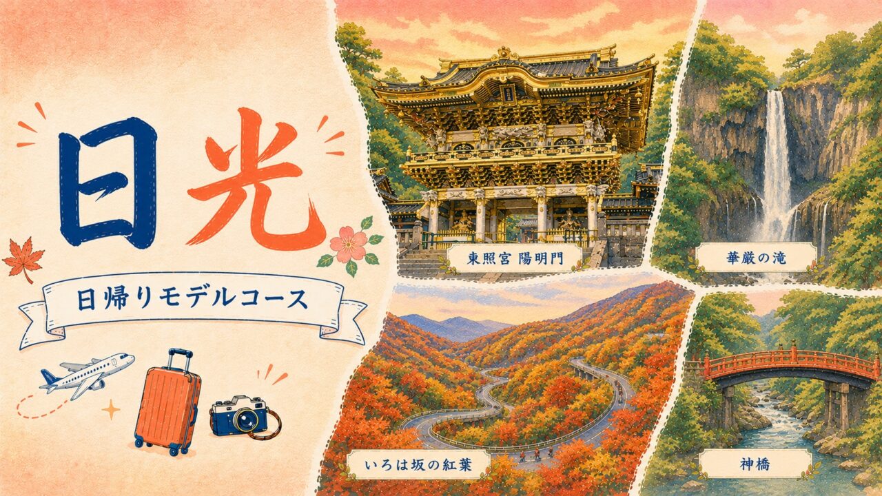 日光 日帰りモデルコース