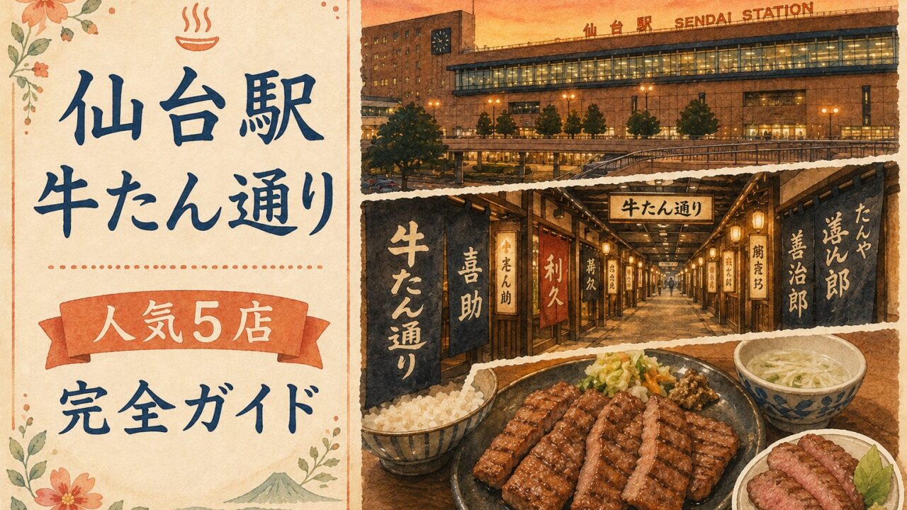仙台駅 牛たん通り 人気5店完全ガイド