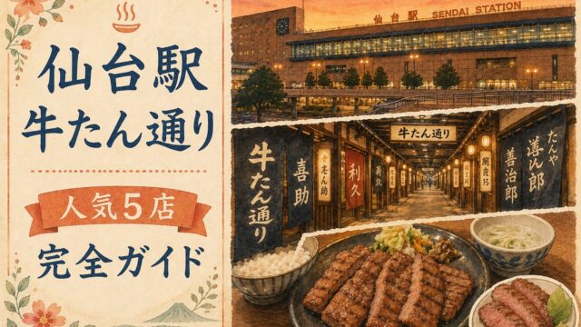 仙台駅 牛たん通り 人気5店完全ガイド