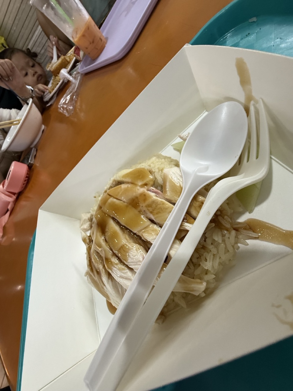海南鶏飯のアップ