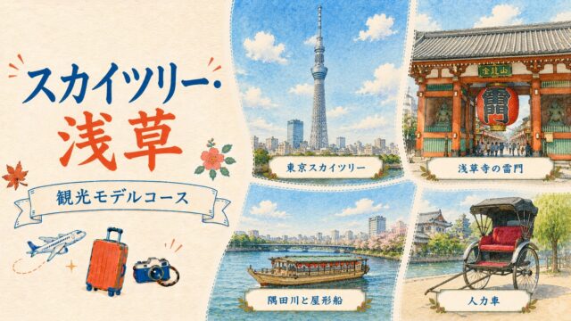 東京スカイツリー・浅草 観光モデルコース