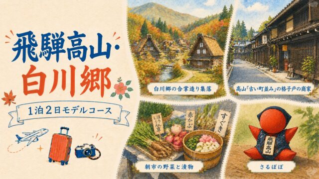 飛騨高山・白川郷 1泊2日モデルコース