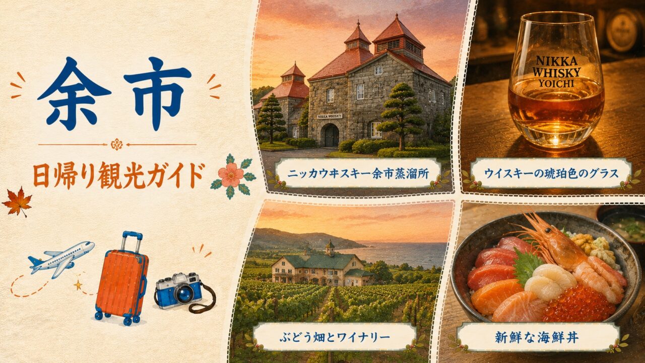余市 日帰り観光ガイド