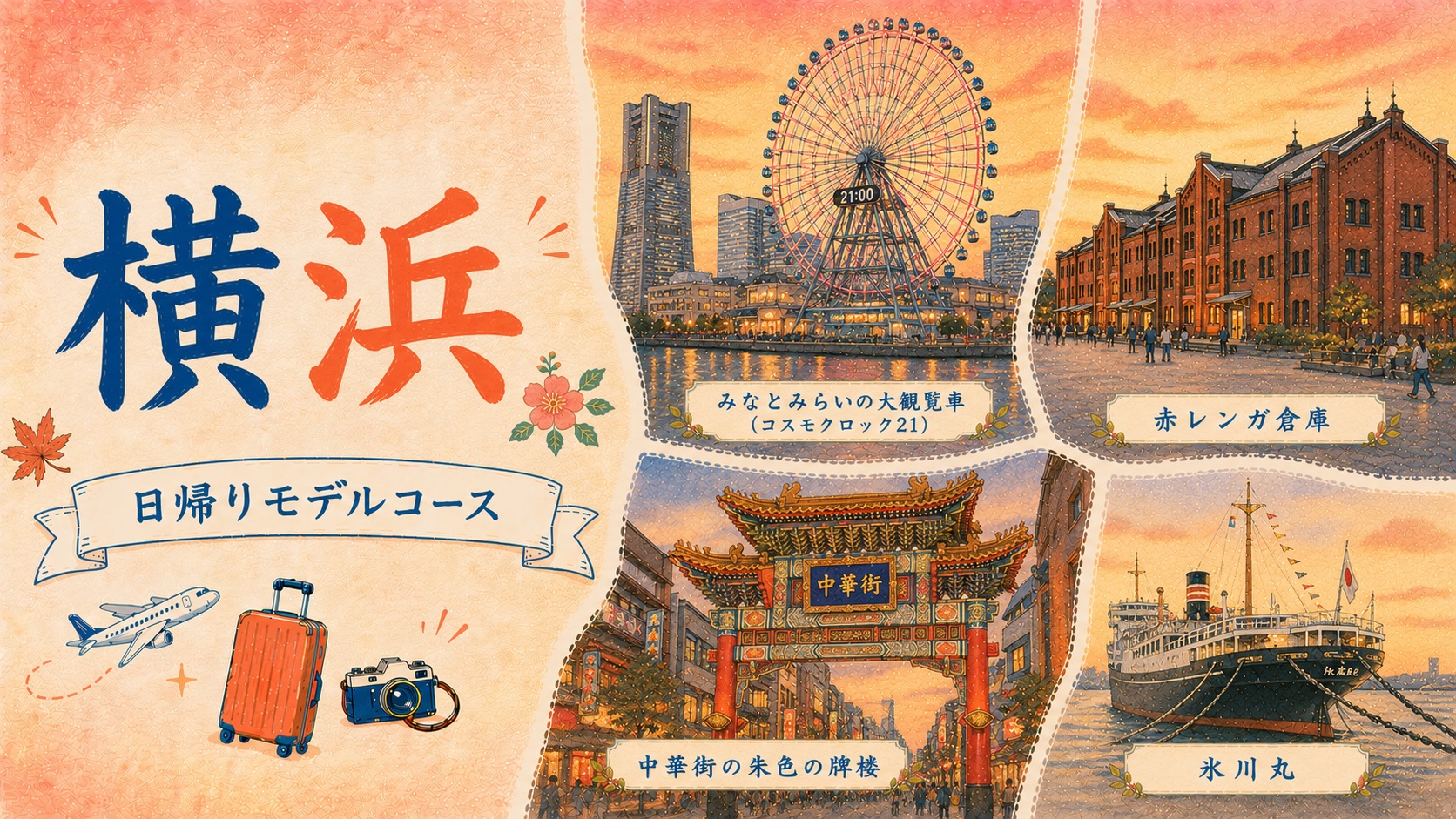 横浜の日帰り観光モデルコース