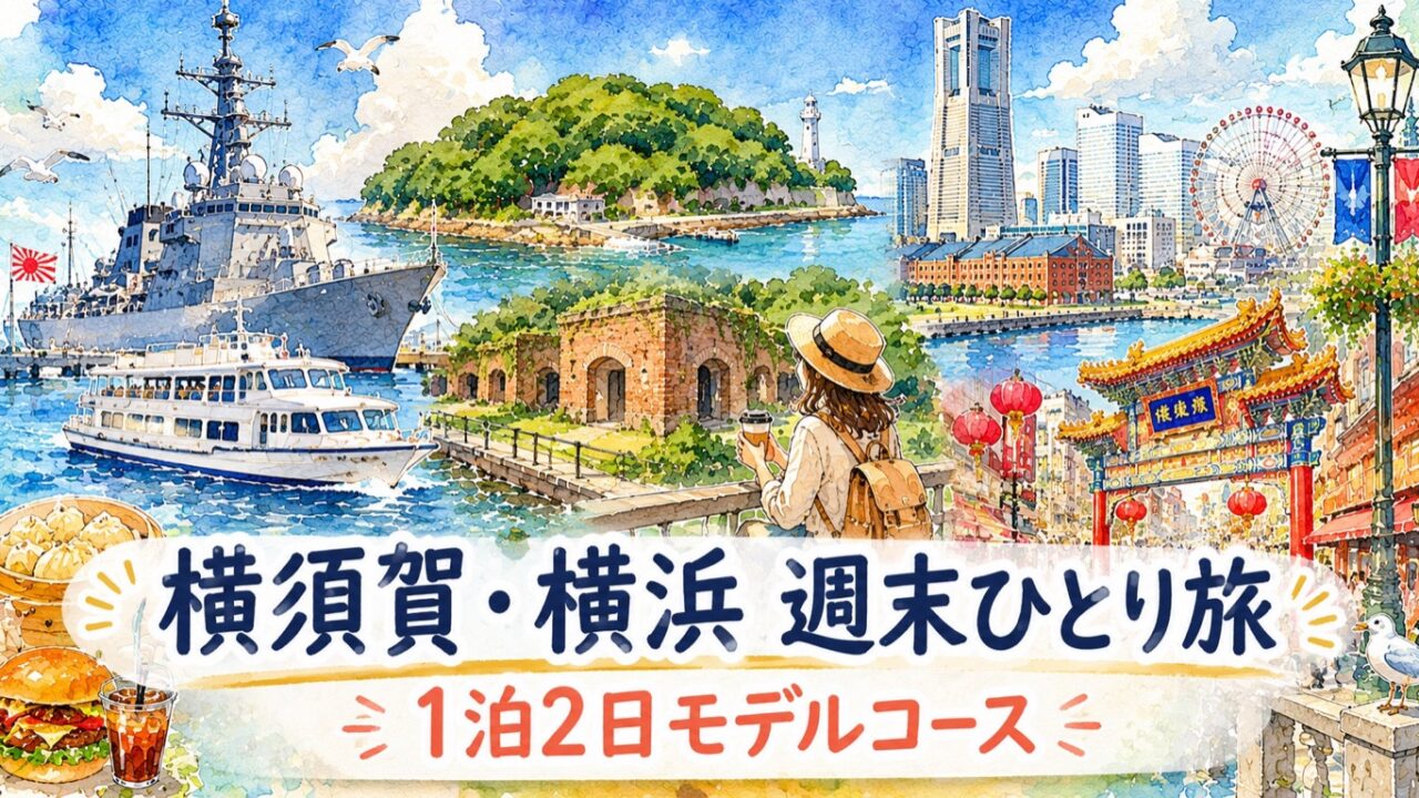 横須賀・横浜 週末ひとり旅 アイキャッチ