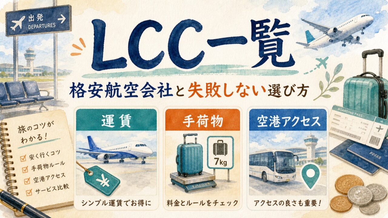 LCC一覧 日本・海外の格安航空会社と失敗しない選び方