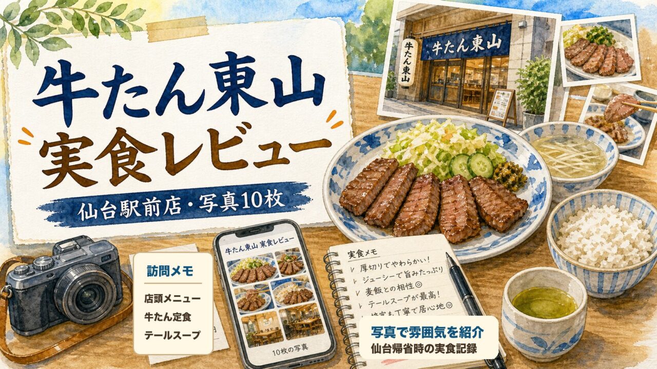 牛たん東山 仙台駅前店の実食レビュー