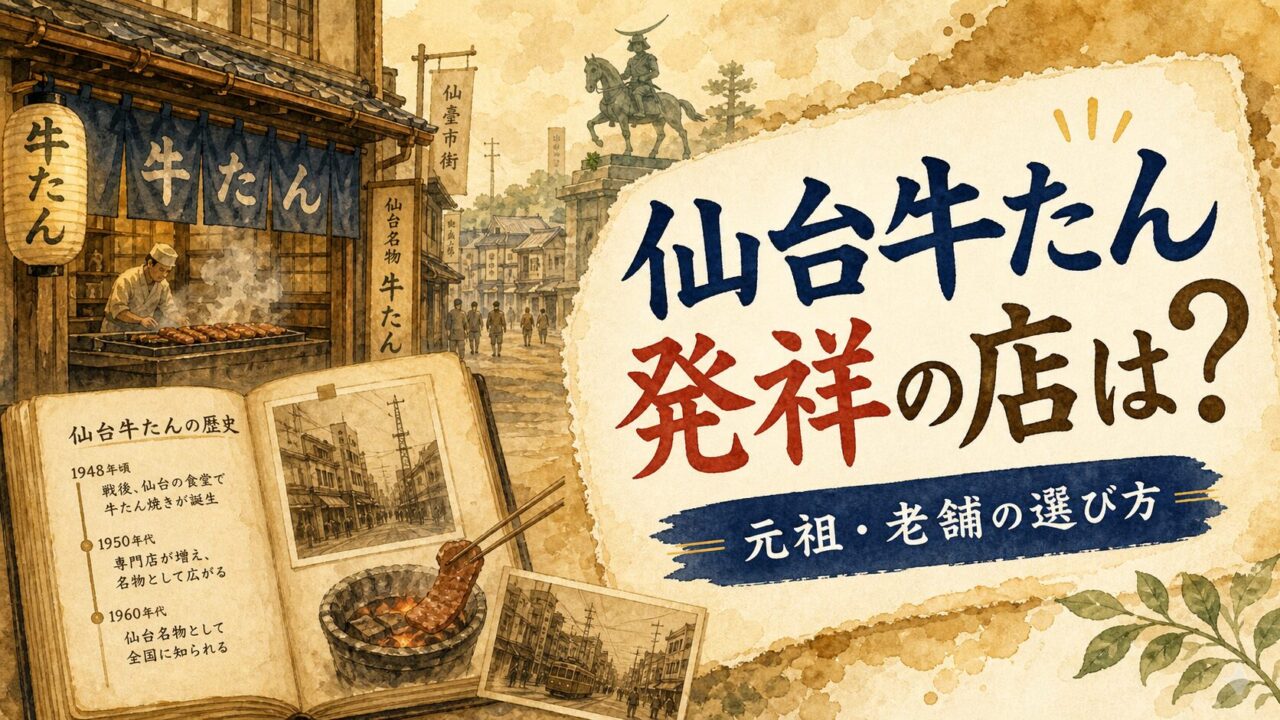 仙台牛たん発祥の店はどこ 元祖と仙台発チェーンの選び方
