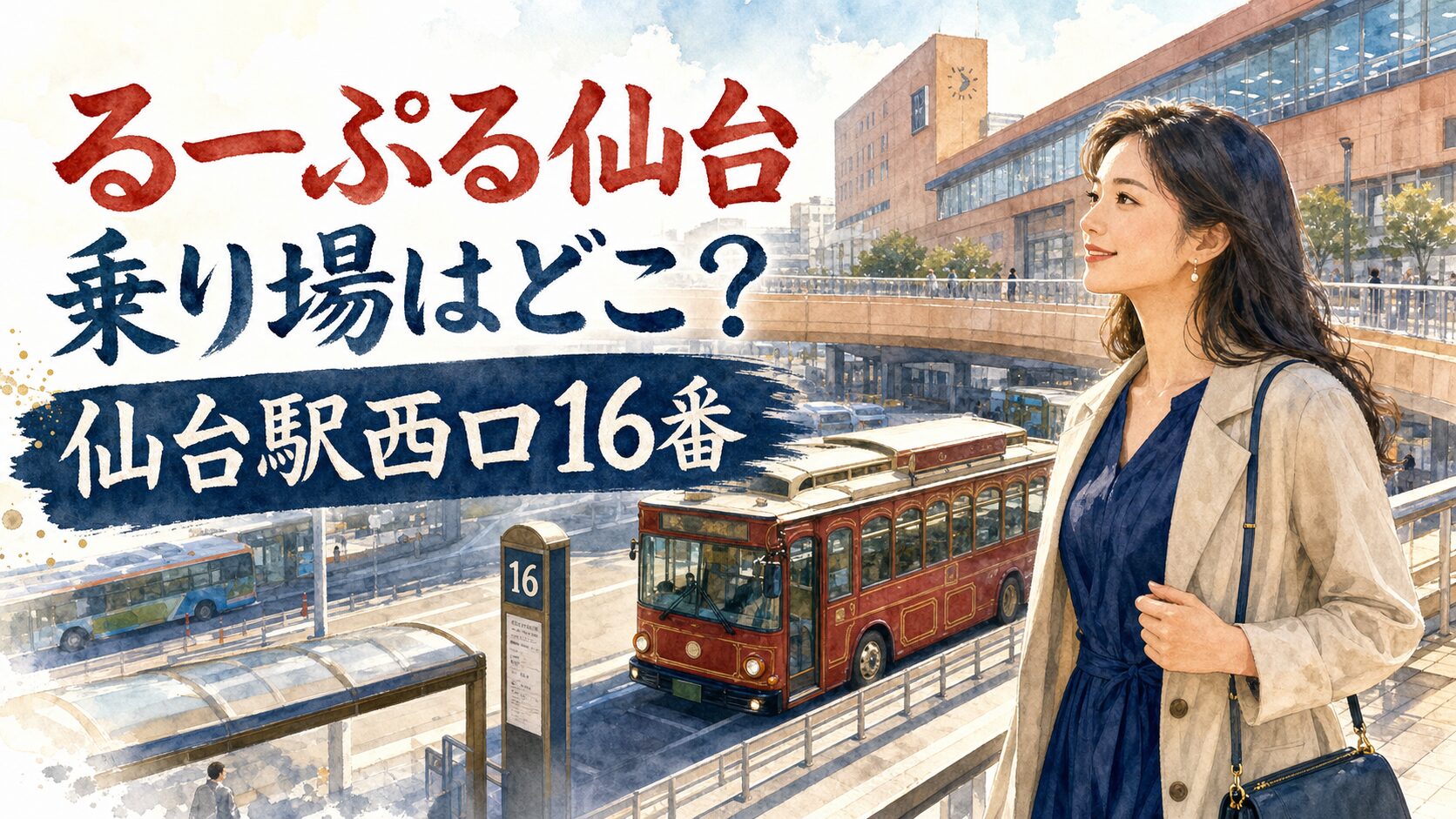 るーぷる乗り場の記事アイキャッチ