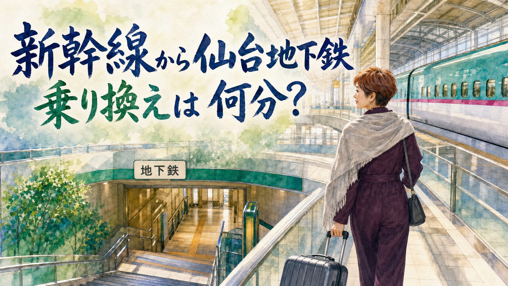 新幹線→地下鉄の記事アイキャッチ