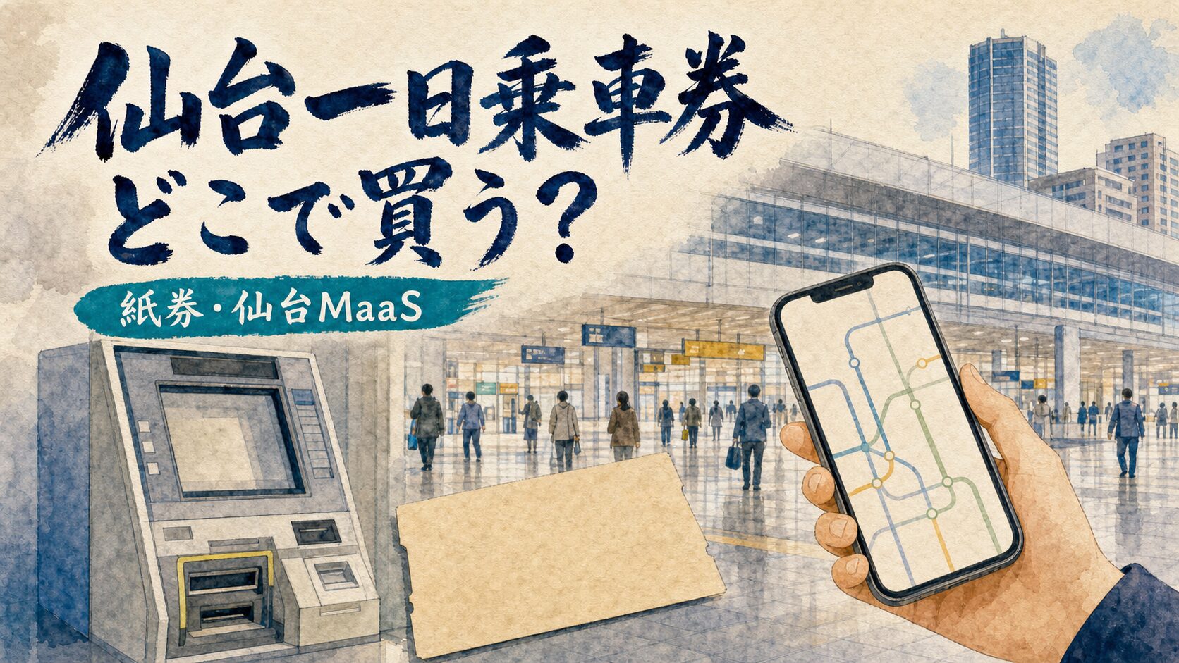 一日乗車券の買い方の記事アイキャッチ