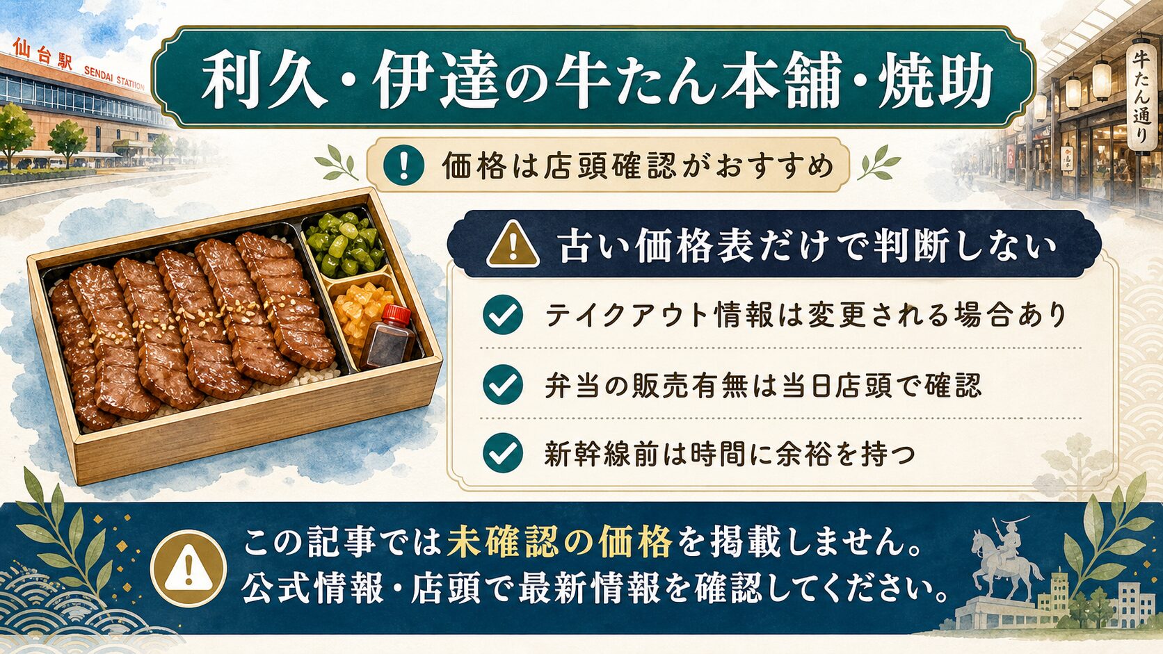 利久・伊達の牛たん本舗・焼助の店頭確認カード