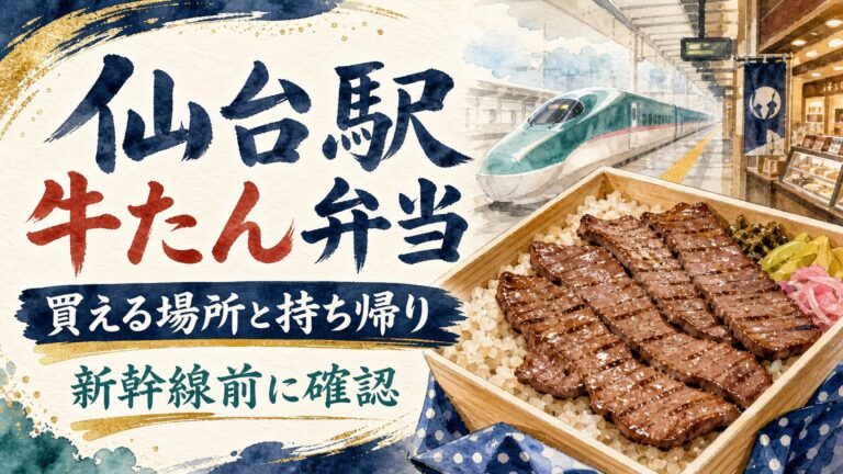 仙台駅の牛たん弁当ガイドの関連記事アイキャッチ