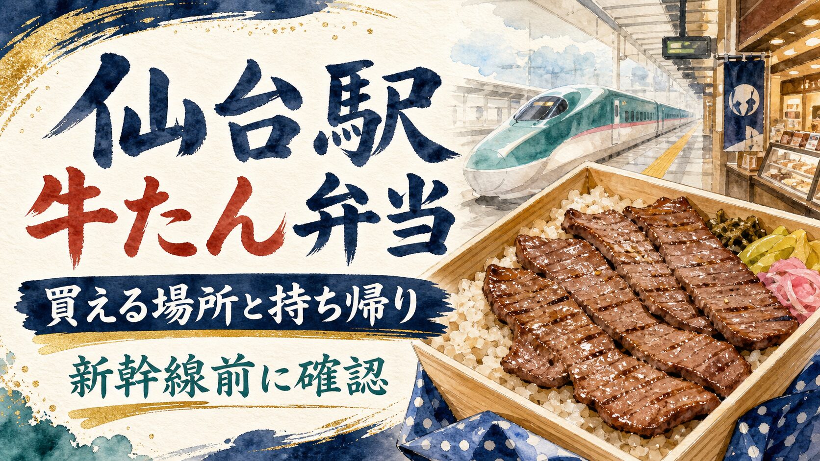 仙台駅の牛たん弁当はどこで買う？人気商品・売り場・テイクアウト比較の記事アイキャッチ
