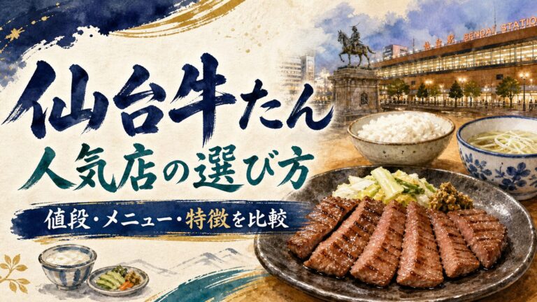仙台牛たん 食べ歩きガイドの関連記事アイキャッチ