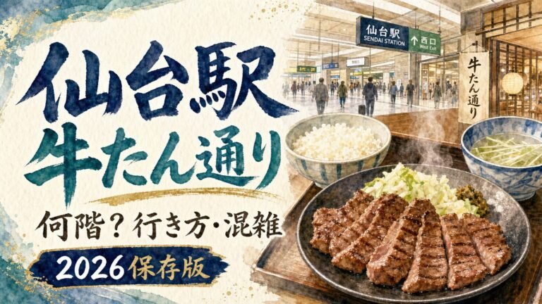 仙台駅3階の牛たん通りガイド
