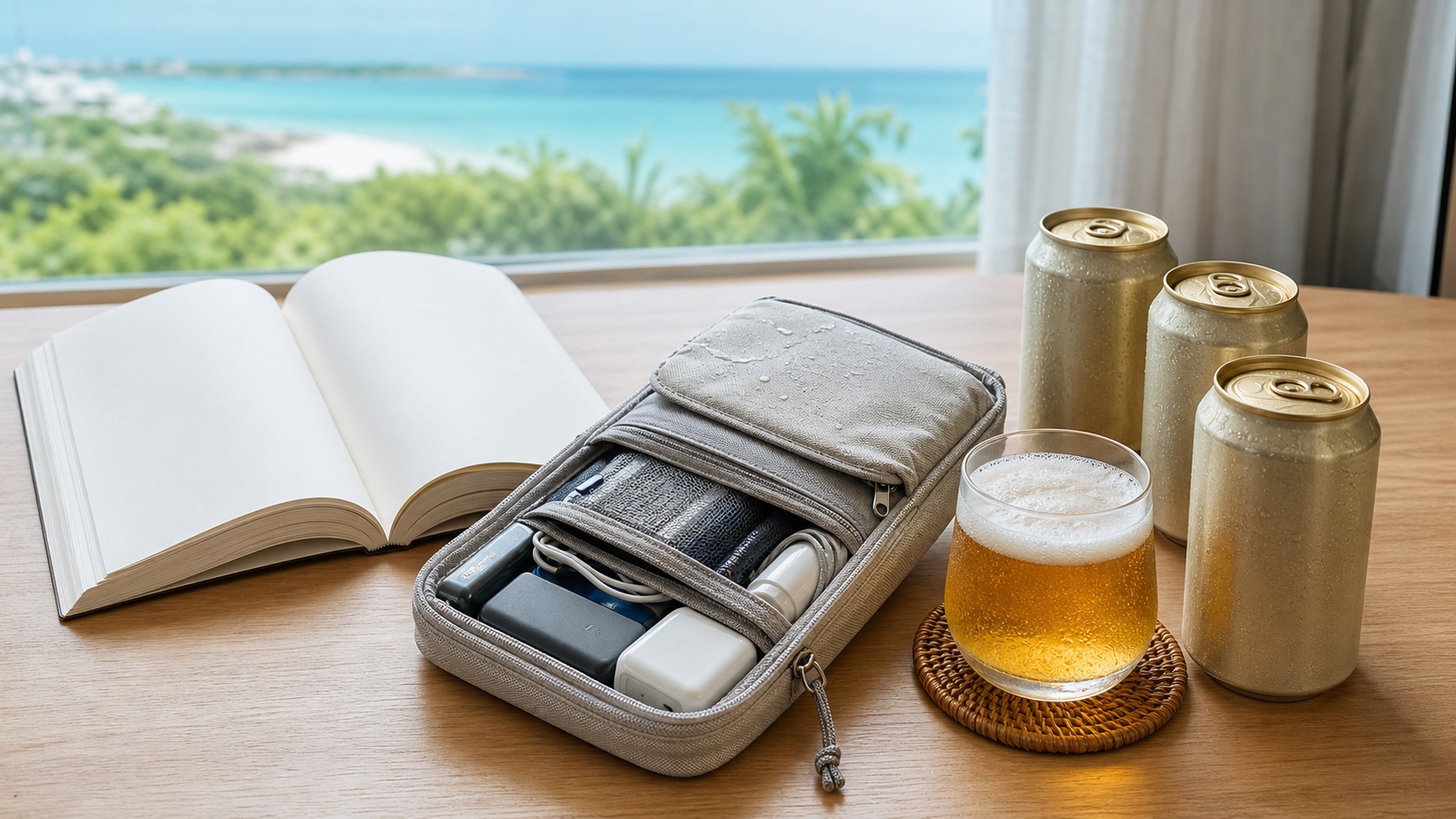 沖縄旅行のガイドブック 旅行用ポーチ ビールの比較イメージ
