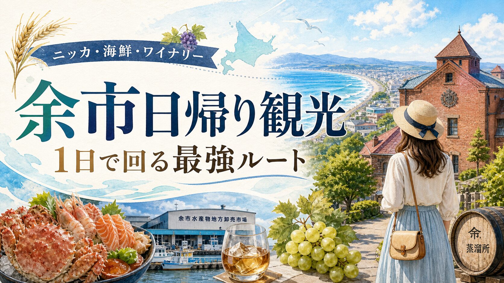 札幌・小樽から車なしで回る余市日帰りモデルコース
