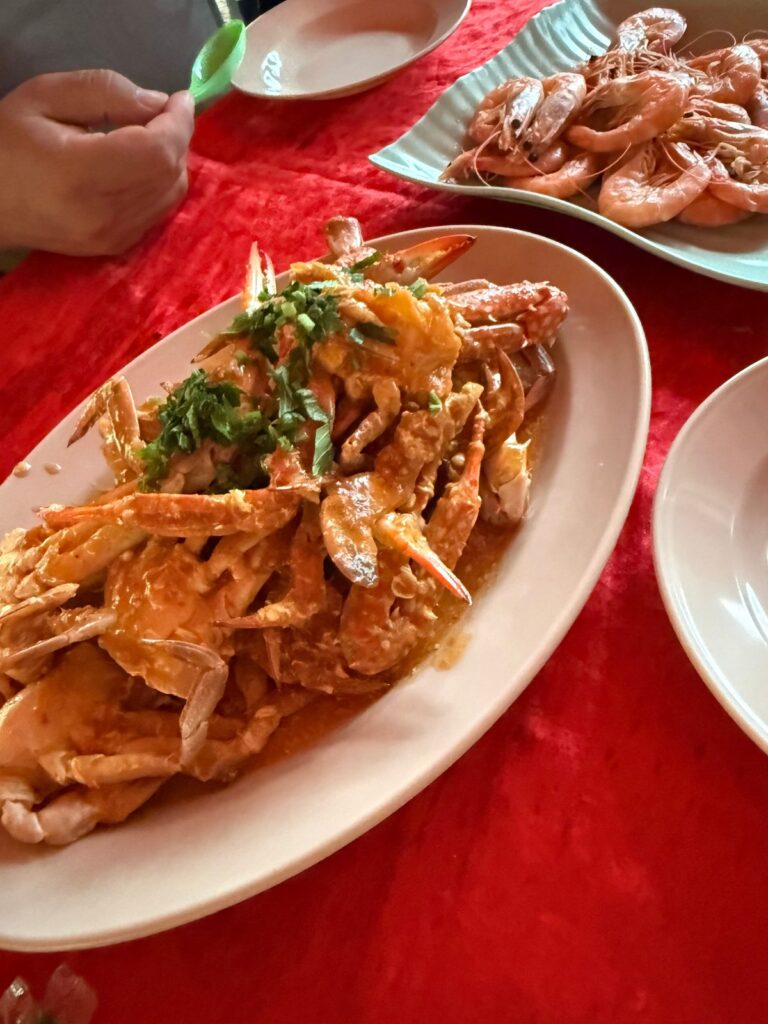 ランカウイ島巡りの途中で食べた魚料理