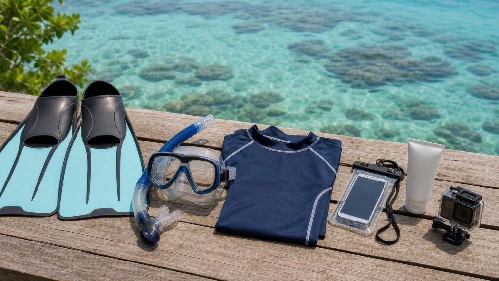 ランカウイの島巡りやシュノーケリング前に確認したい海遊び用品